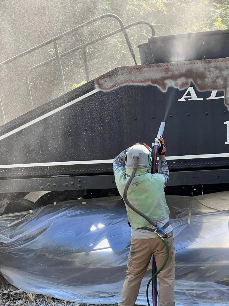 Safe graffiti removal and brick cleaning service in Gretna Nebraska